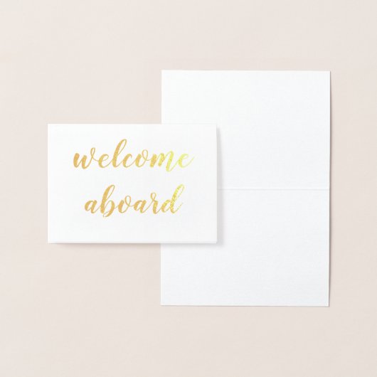 welkomstscript voor goudfolie folie kaarten (Display)