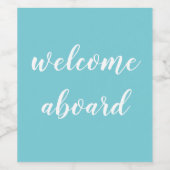 welkomstscript wijn etiket (Enkel label)