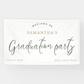 Welkomstscriptnaam Jaar GraduPartij Spandoek (Horizontaal)