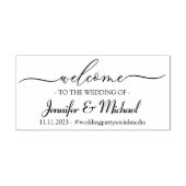 Welkomstsignaal Weddenschap Eenvoudig vieren Zelfinktende Stempel (Design)