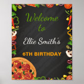 Welkomstsignalen van Pizza Party Poster (Voorkant)