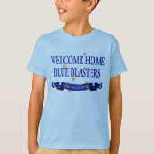 Welkomststartblauw-blasters T-shirt (Voorkant)