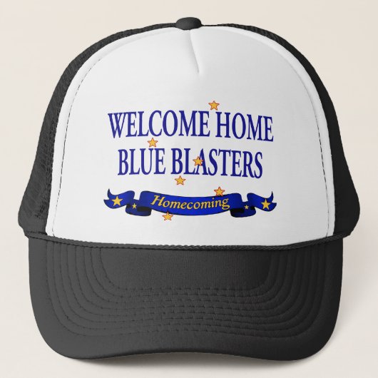 Welkomststartblauw-blasters Trucker Pet (Voorkant)