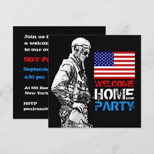 Welkomststartende partij 2 kaart (Voorkant / Achterkant)