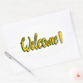 welkomststicker ovale sticker (Envelop)