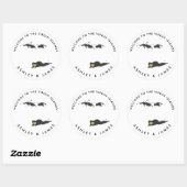 WelkomstStickers van de Maagdeneilanden voor bruil Ronde Sticker (Vel)