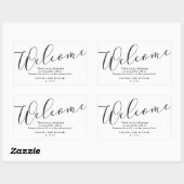 Welkomsttas Sticker voor huwelijksbezoekers (Vel)