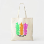 Welkomsttas van anananas, bruiloft tote bag (Voorkant)