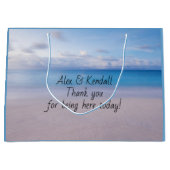 Welkomsttas voor beach Scene Paper Weddenschap Groot Cadeauzakje (Voorkant)
