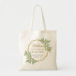 Welkomsttas voor bruiloft - Botanische Geometrisch Tote Bag