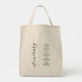 Welkomsttas voor bruiloft met reisweg achter, Star Tote Bag (Achterkant)