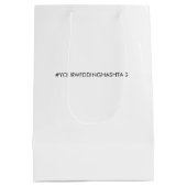 Welkomsttas voor gasten op het doelhuwelijk medium cadeauzakje (Achterkant)