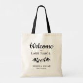 Welkomsttas voor LGBTQ Mountain Weddenschap Tote Bag (Achterkant)