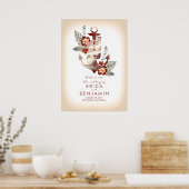 Welkomstteken anchor Nautical Beach Weddenschap Poster (Keuken)