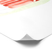 Welkomstteken Baby shower Boerderij Baby Animals P Poster (Hoek)