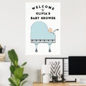 Welkomstteken baby shower Decoration Poster (Thuiskantoor)