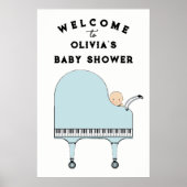 Welkomstteken baby shower Decoration Poster (Voorkant)