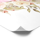 Welkomstteken Baby shower Woodland Poster (Hoek)