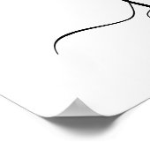 Welkomstteken bij Navy en Blush Baby shower Poster (Hoek)