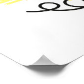 Welkomstteken bije Baby shower Poster (Hoek)