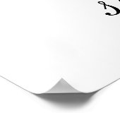 Welkomstteken bije Baby shower Poster (Hoek)