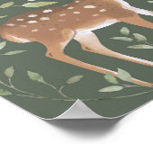 Welkomstteken bos Baby shower bossen Poster (Hoek)