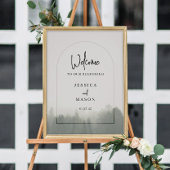 Welkomstteken bosgebergte Bossen Pine Weddenschap Poster