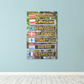 Welkomstteken Canvas Afdruk (Insitu (Houten vloer))