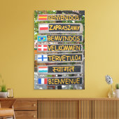 Welkomstteken Canvas Afdruk (Insitu (Woonkamer))