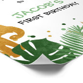 Welkomstteken dierentuin Safari Oerwoud Poster (Hoek)