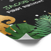 Welkomstteken dierentuin Safari Oerwoud Poster (Hoek)