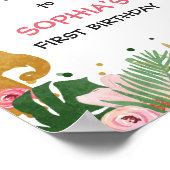 Welkomstteken dierentuin Safari Oerwoud Poster (Hoek)