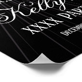 welkomstteken disco party poster (Hoek)