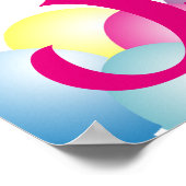 Welkomstteken Elephant met de naam Birthday party Poster (Hoek)