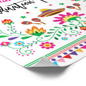 Welkomstteken Floral Fiesta Graduation Party Poster (Hoek)