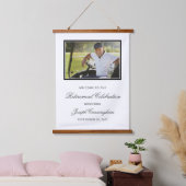 Welkomstteken foto Pensioen feestdag Hangend Wandkleed (Slaapkamer)