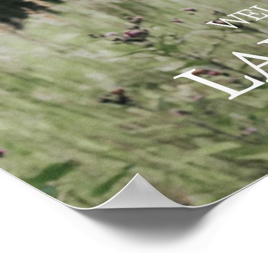 Welkomstteken foto poster (Hoek)