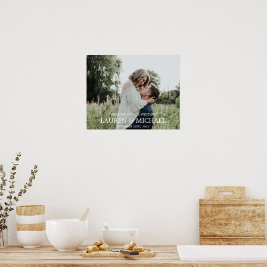 Welkomstteken foto poster (Keuken)