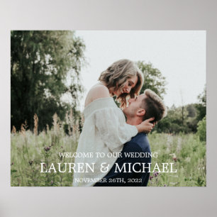 Welkomstteken foto poster