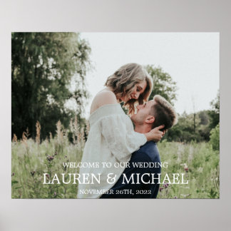 Welkomstteken foto poster