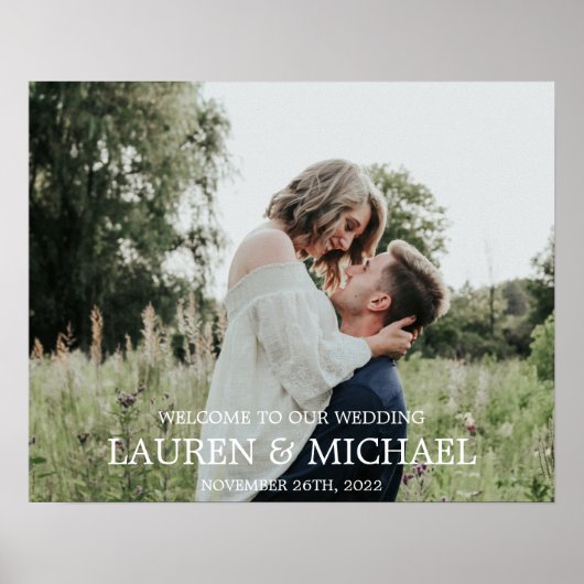 Welkomstteken foto poster (Voorkant)