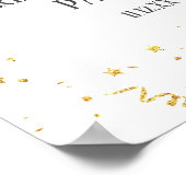 Welkomstteken Gold Celebration Retirement Party Poster (Hoek)