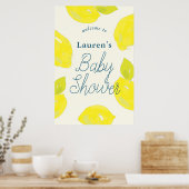 Welkomstteken handgeschilderd Baby shower Poster (Keuken)