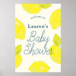 Welkomstteken handgeschilderd Baby shower Poster