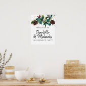 Welkomstteken Holly and Berries Engagement Party Poster (Keuken)