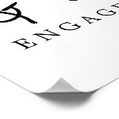 Welkomstteken Holly and Berries Engagement Party Poster (Hoek)