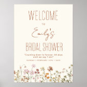 Welkomstteken in Bloom van Vrijgezellenfeest van w Poster (Voorkant)