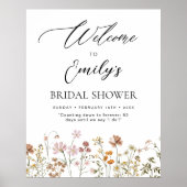 Welkomstteken in Bloom van Vrijgezellenfeest van w Poster (Voorkant)