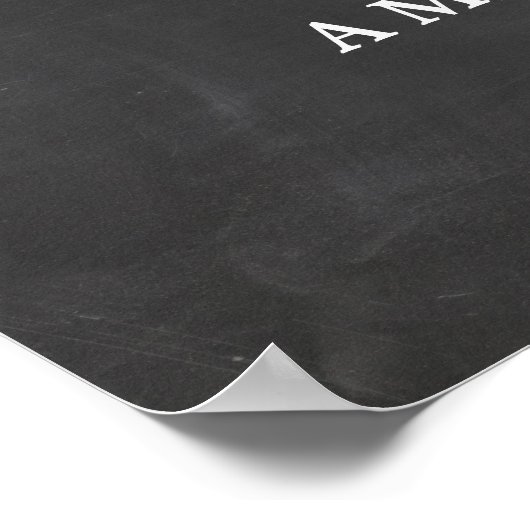 Welkomstteken Kies uw gepenselde kleurenbord Poster (Hoek)