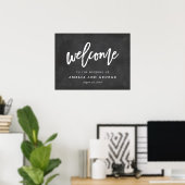Welkomstteken Kies uw gepenselde kleurenbord Poster (Thuiskantoor)